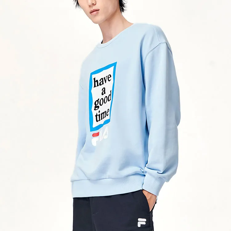 FILA Have A Good Time Collection Sweatshirts Unisex Laiwu Blue-5