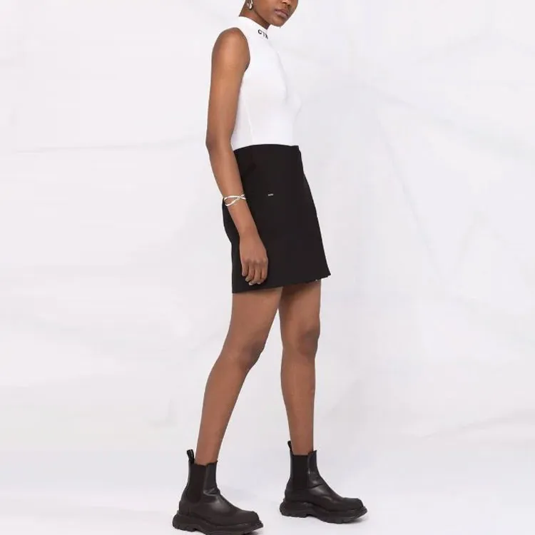 OFF-WHITE FW21 Casual Short Skirts Women's Black-3