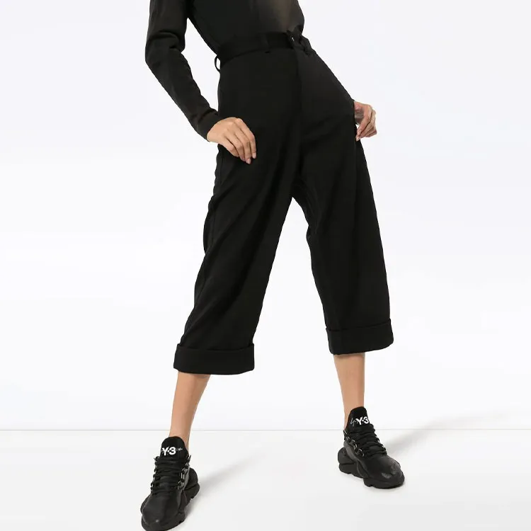 Y 3 Casual Pants Women's Black-2