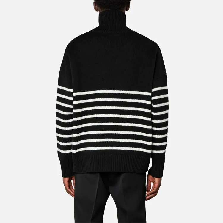 Ami Striped Heart Sweater-2