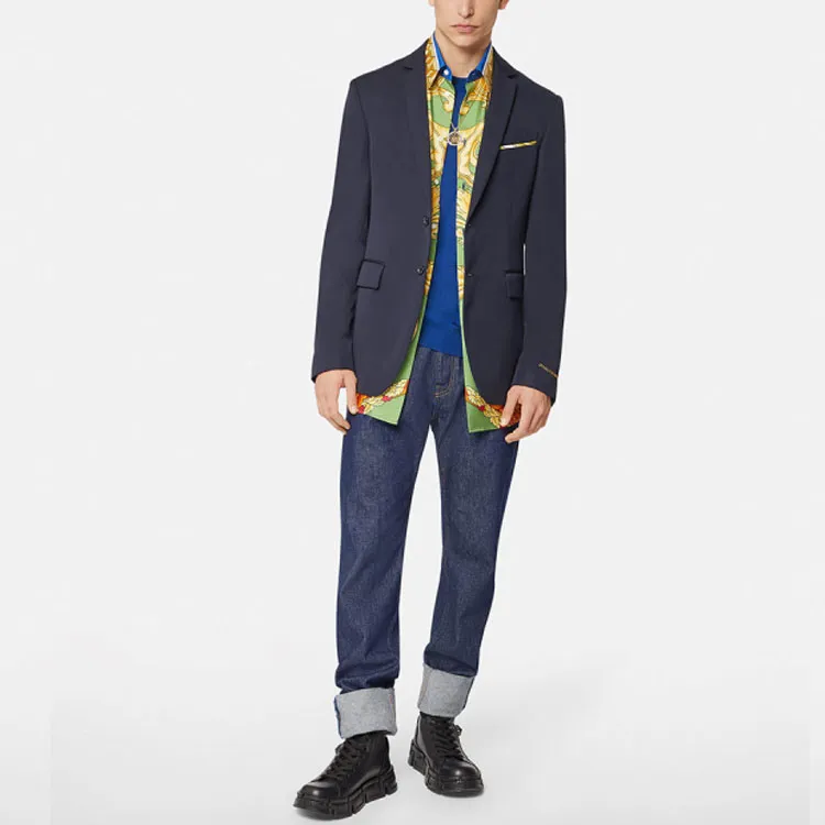 VERSACE Sweatshirts Men Blue-3