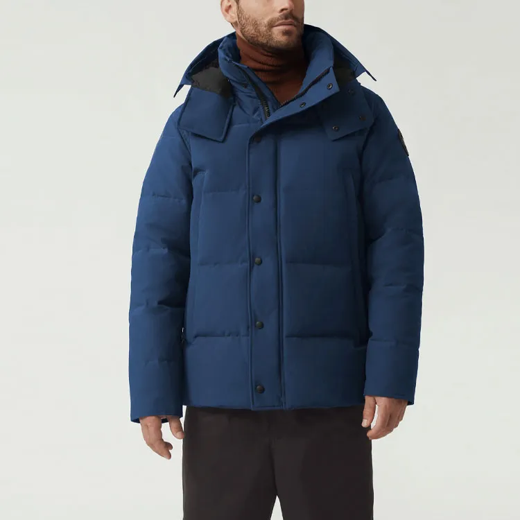 Canada Goose Wyndham Series Down Jacket Men's Blue-2