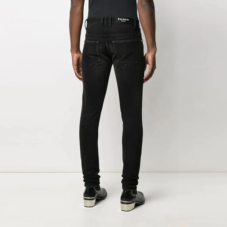 BALMAIN Jeans Men Black-3