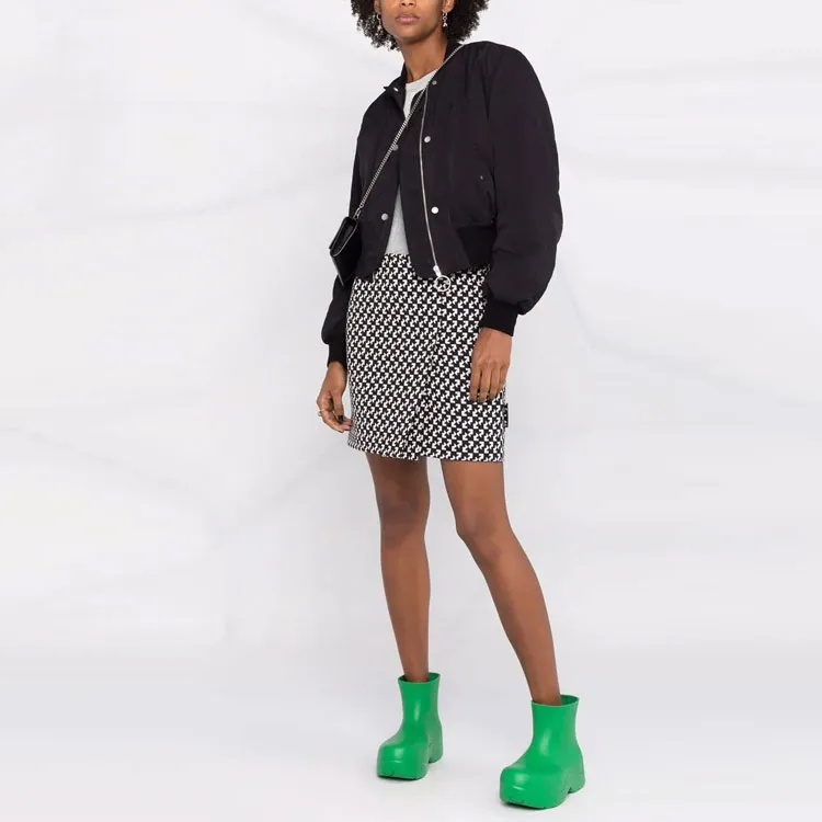OFF WHITE FW21 Casual Short Skirts Women's Black/White-1