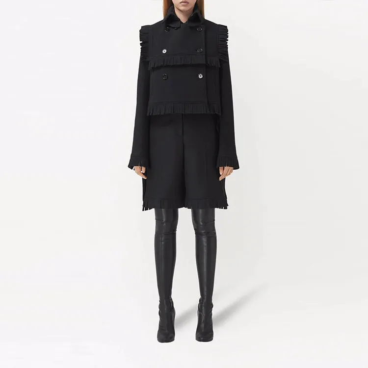 Burberry Double Breasted Fringed Jacket-3