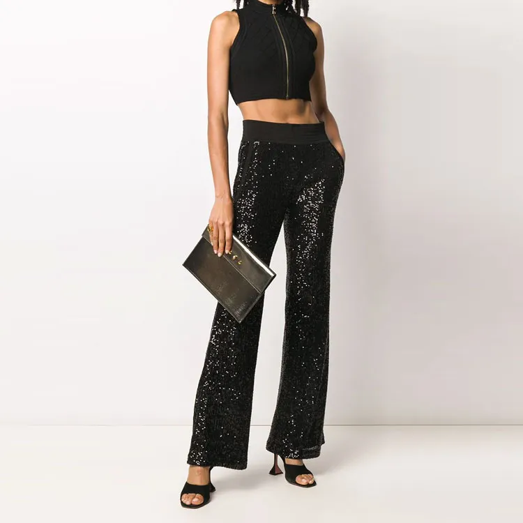 BALMAIN FW21 Crop Top Women's Black-1