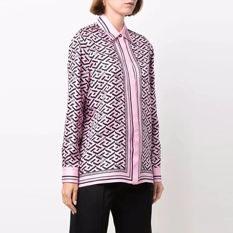 VERSACE Shirts Women's Pink-3