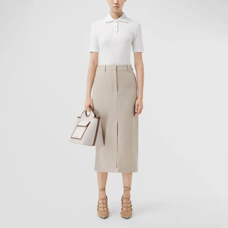 Burberry Polo Shirt Women's White-1