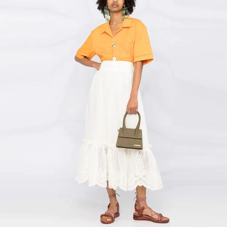 Zimmermann Casual Long Skirts Women's White-1