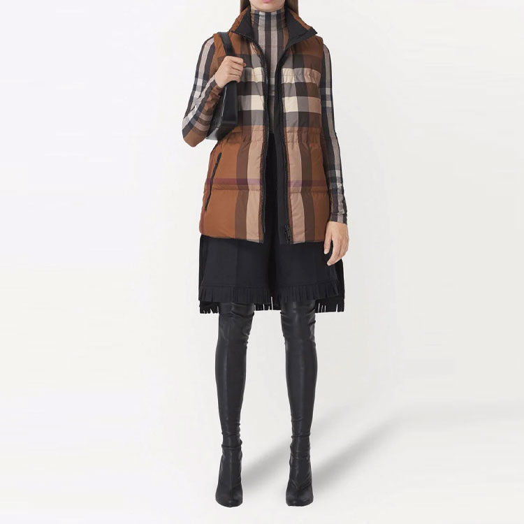 Burberry Vest 'Dark Birch Brown Check' M - POIZON
