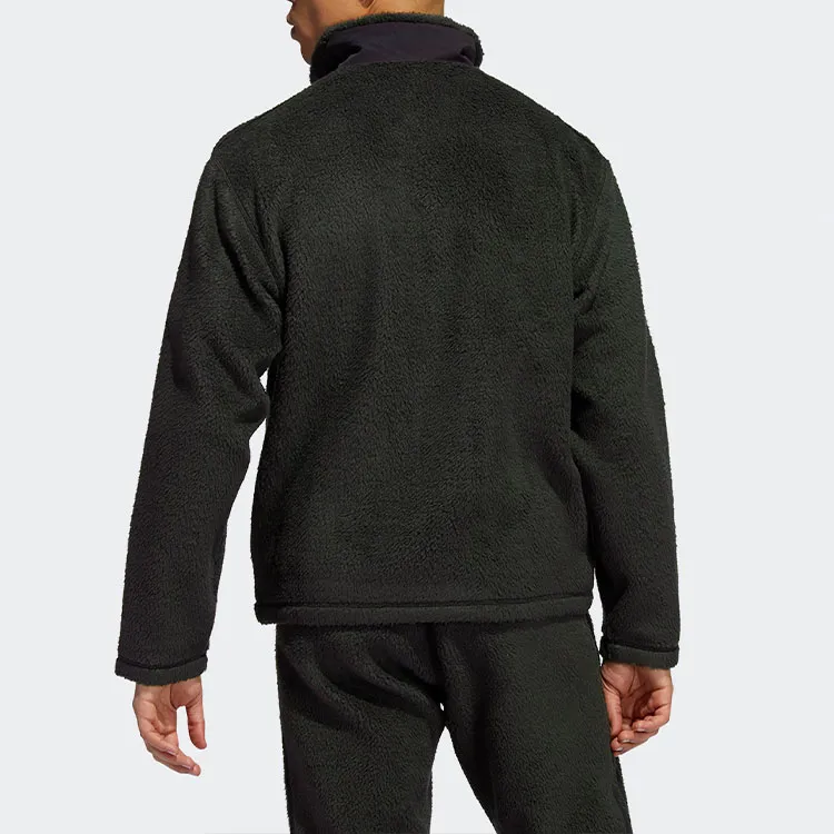 Adidas Originals SPRT FIREBIRD SHERPA Velvet Jackets Men Black-3