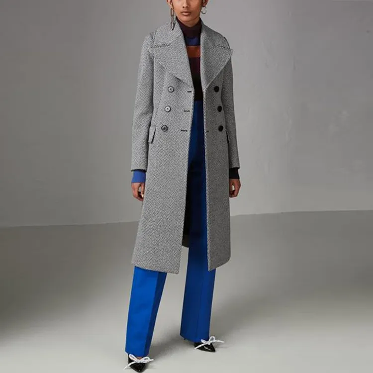 Burberry Coats Women's Gray-4