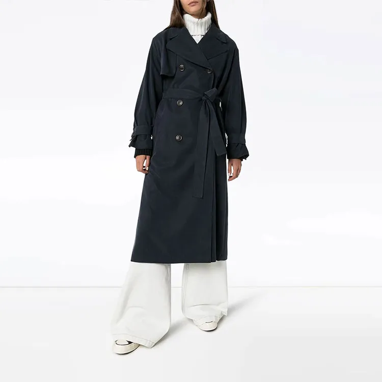 See By Chloe Trench Coats Women's Ink Navy Blue-1