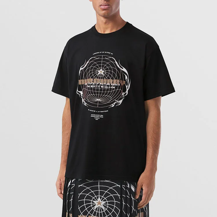 Burberry T Shirts Men Black-2