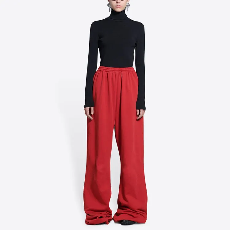 Balenciaga SS22 Casual Pants Women's Red-2