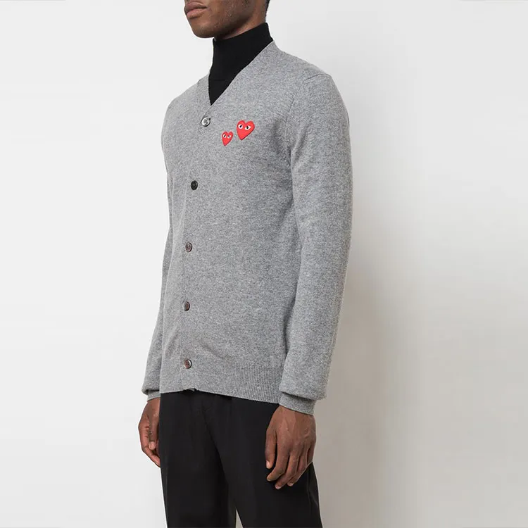 CDG Play FW21 Knitwear Men's Gray-3