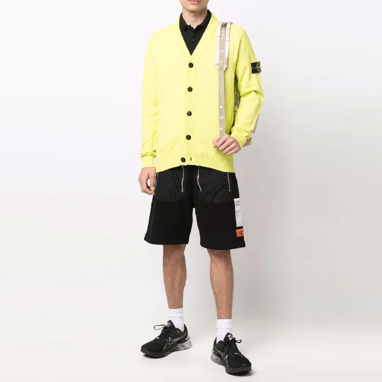 STONE ISLAND SS22 Fitted Knitwear Men's Yellow-1