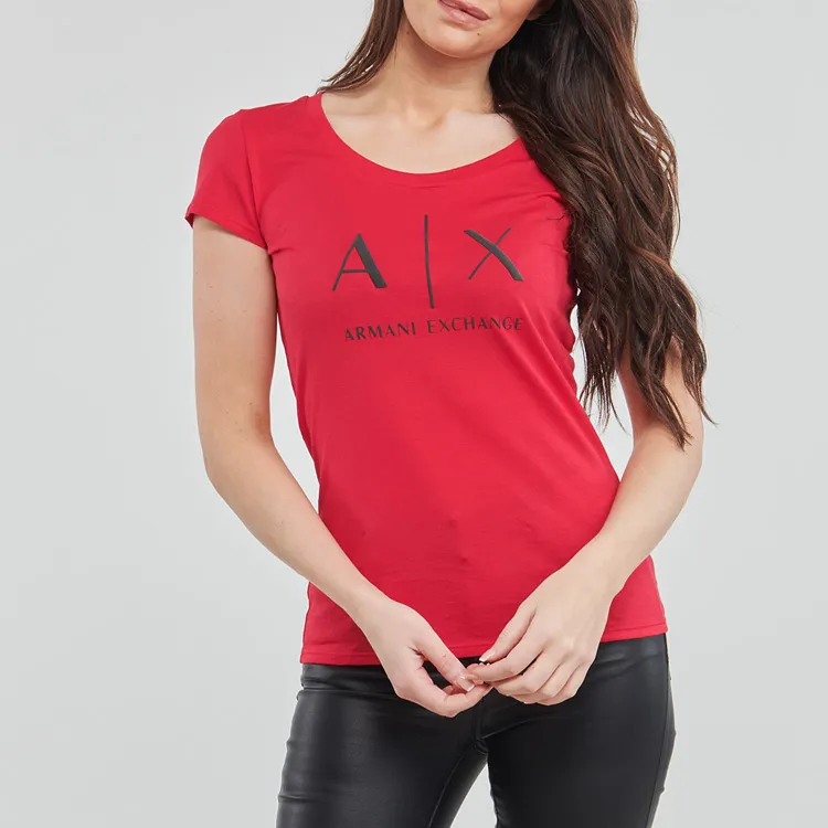 ARMANI EXCHANGE T Shirts Women's Red-3