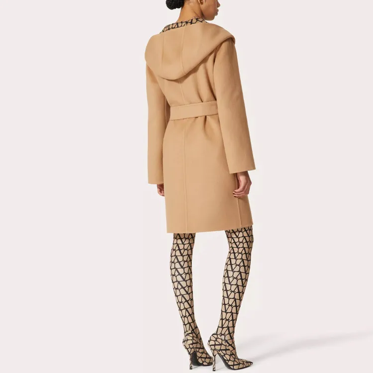 Valentino Toile Iconographe Belted Long Sleeved Coat-3