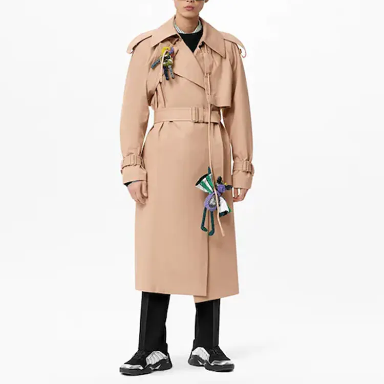 LOUIS VUITTON New Quarterly Products Of LV Trench Coat Men's Camel-3