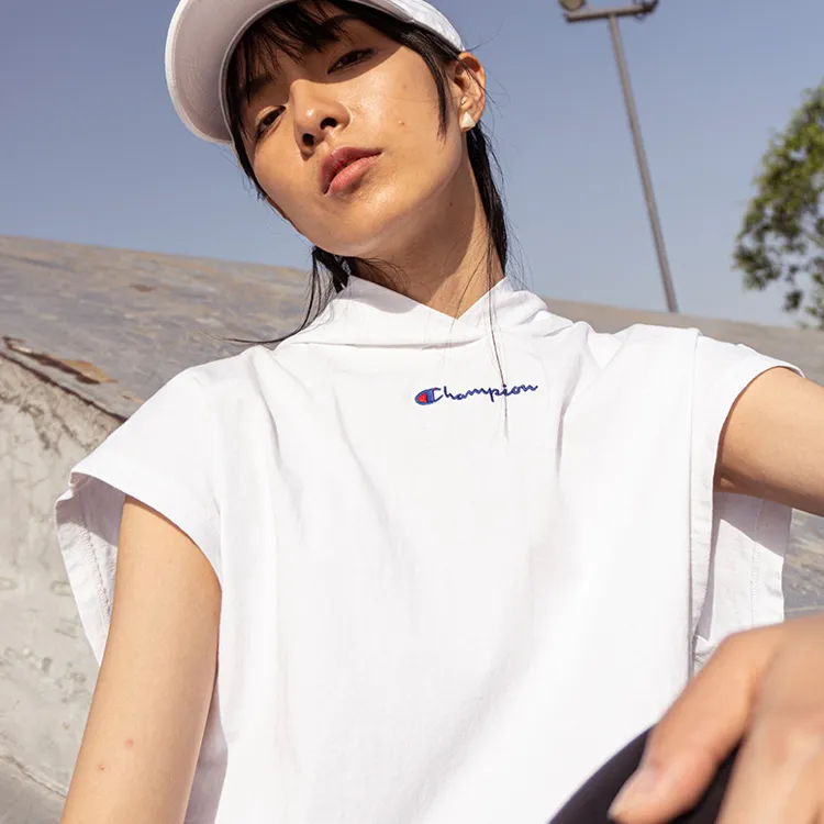 Champion T-Shirt Women's White Japan Version-2