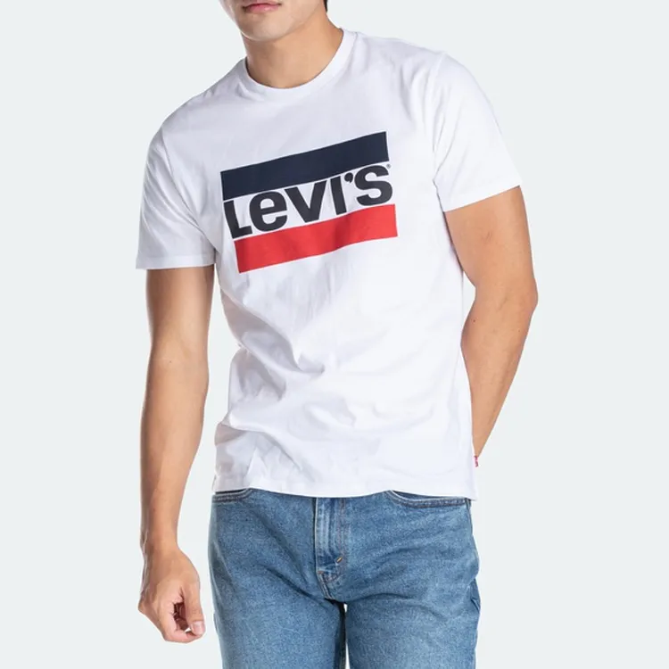Levis Straight T-Shirt Men's White-3