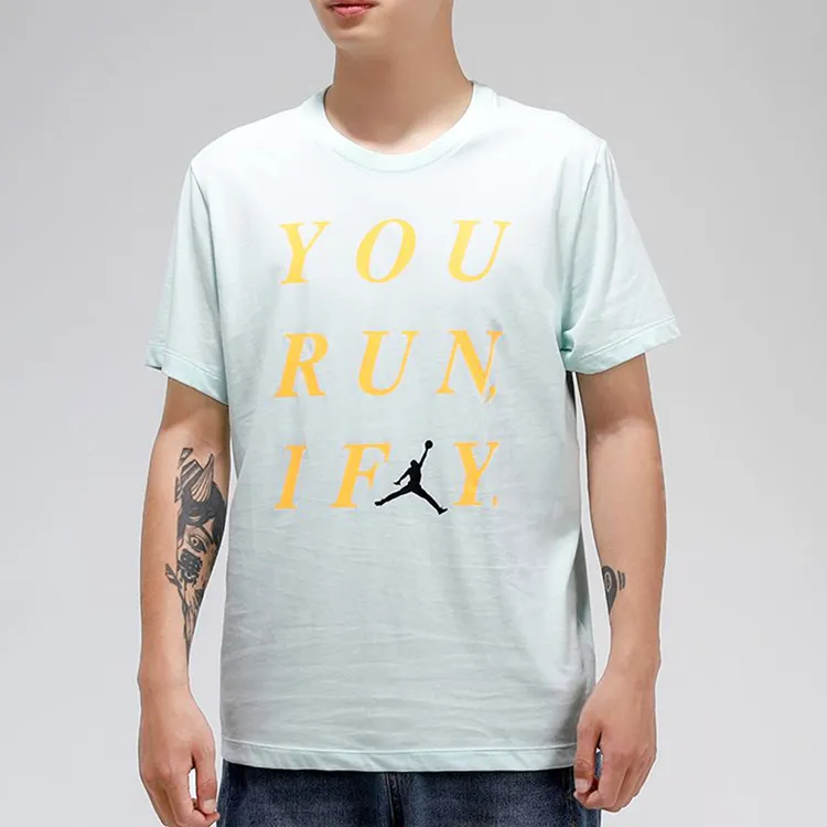 Nike T Shirts Men Igru Blue-2