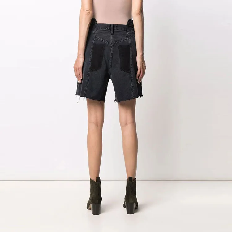 AGOLDE Denim Shorts Women's Black-4
