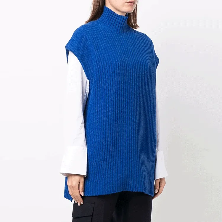 GANNI Loose Fit Sweater Women's Blue-3