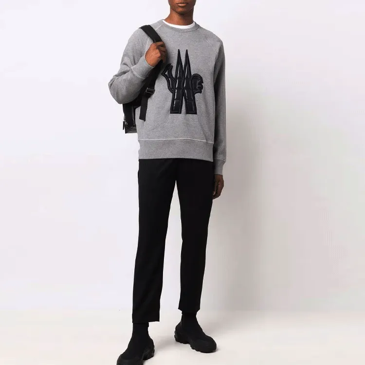 Moncler Sweaters Men Gray-2