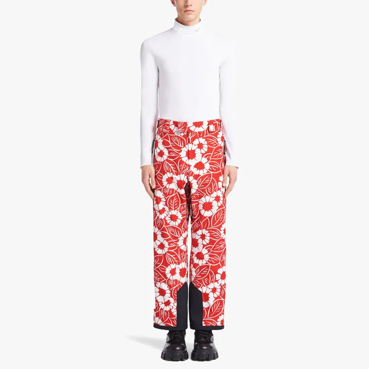 PRADA Ski Pants Men Red-1