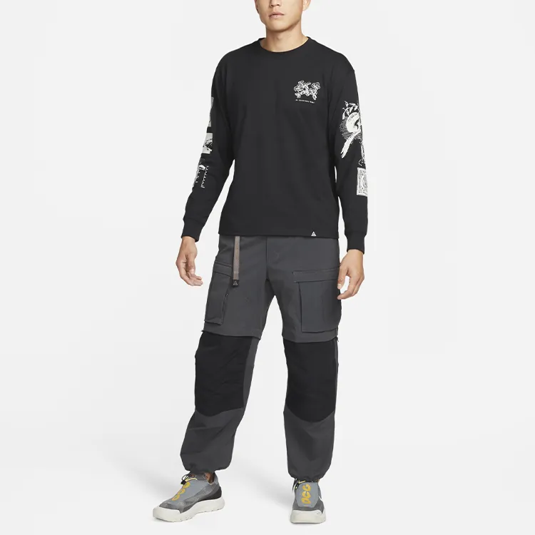 Nike T Shirts Men Black-2