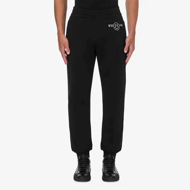 MOSCHINO Knitted Sweatpants Men Black-1