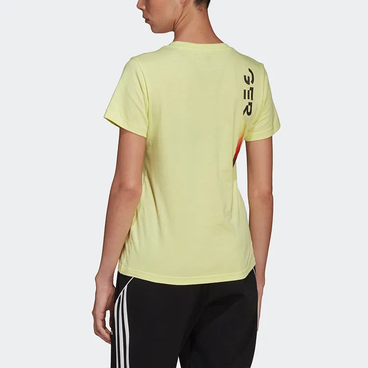 Adidas T-Shirts Women's Lemon-2