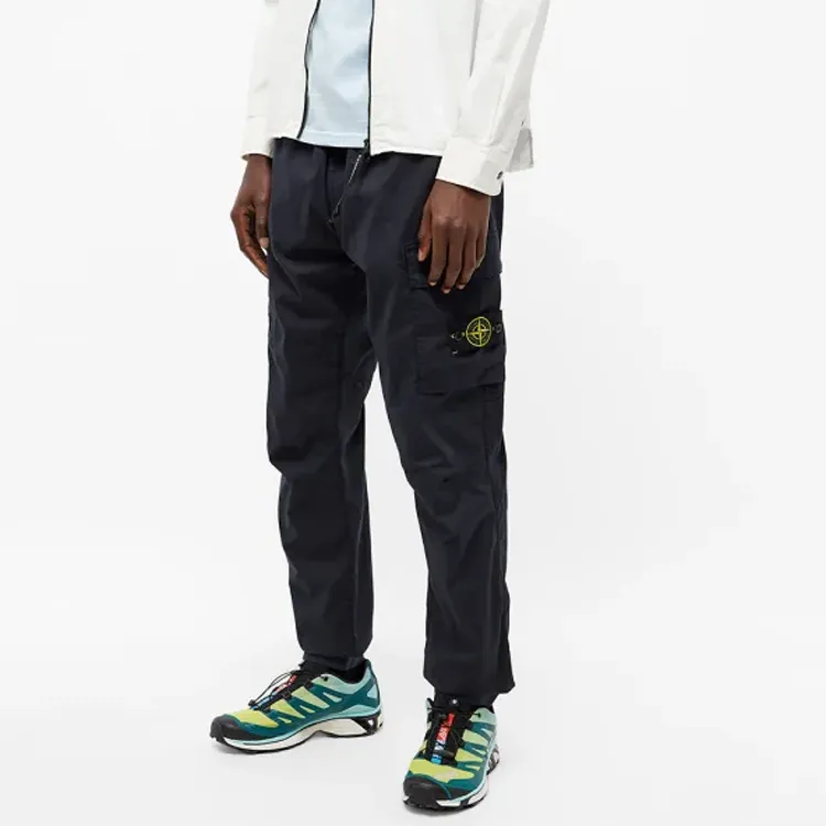 STONE ISLAND Cargo Pants Men's Marine Blue-1