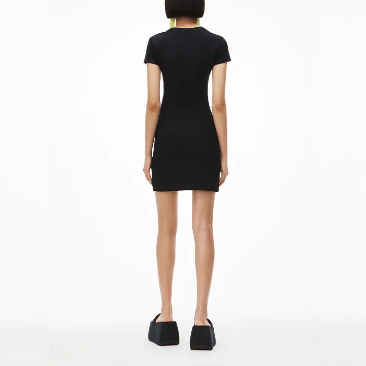 Alexander Wang Short Sleeved Dresses Women's Black-1