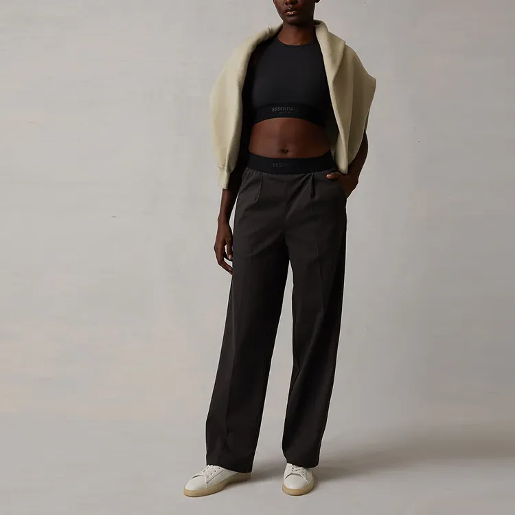 Fear Of God Essentials SS22 Sleeveless Sports Shirts Women's Black Iron-2
