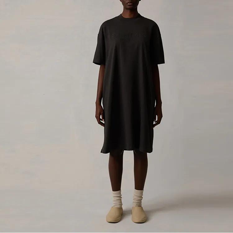 Fear Of God Essentials SS22 Short Sleeved Dress Women's Black Iron-2