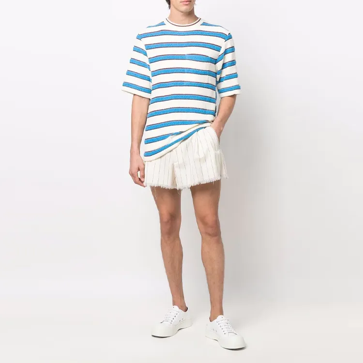 MARNI T-Shirts Men White Blue-1