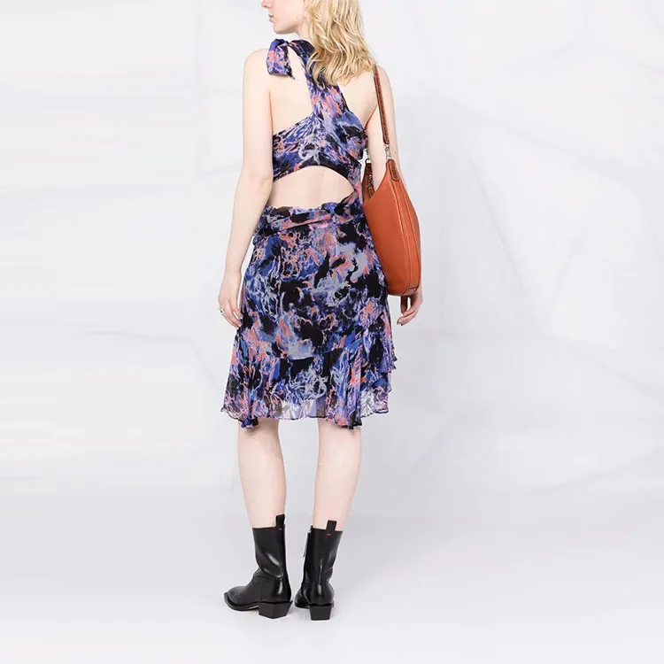 IRO NIGHT Jofrey Abstract print Dress-1