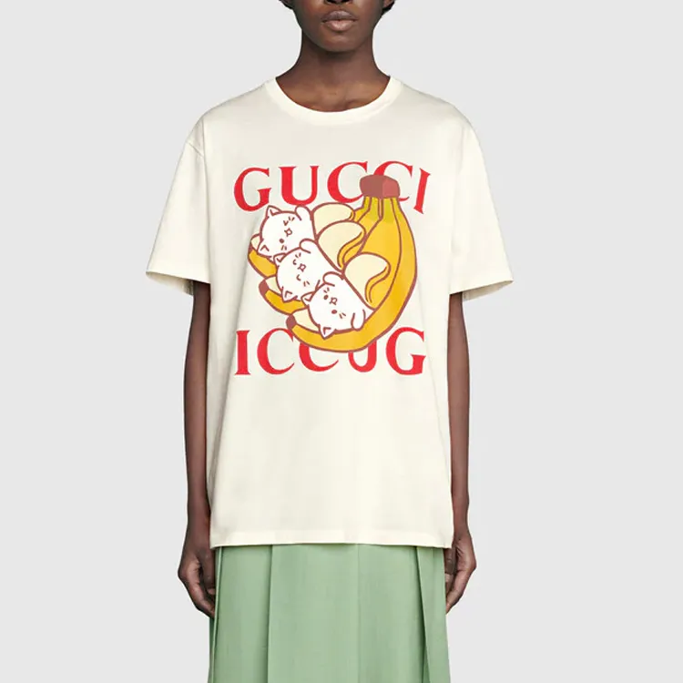 GUCCI x Bananya T Shirt Women's White-3