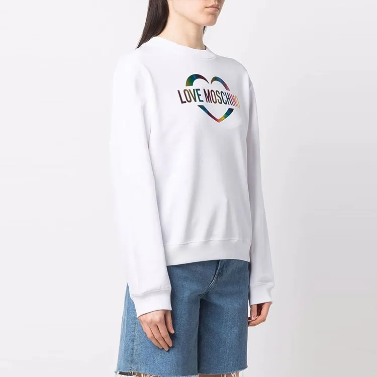 LOVE MOSCHINO Sweatshirts Women's White-3