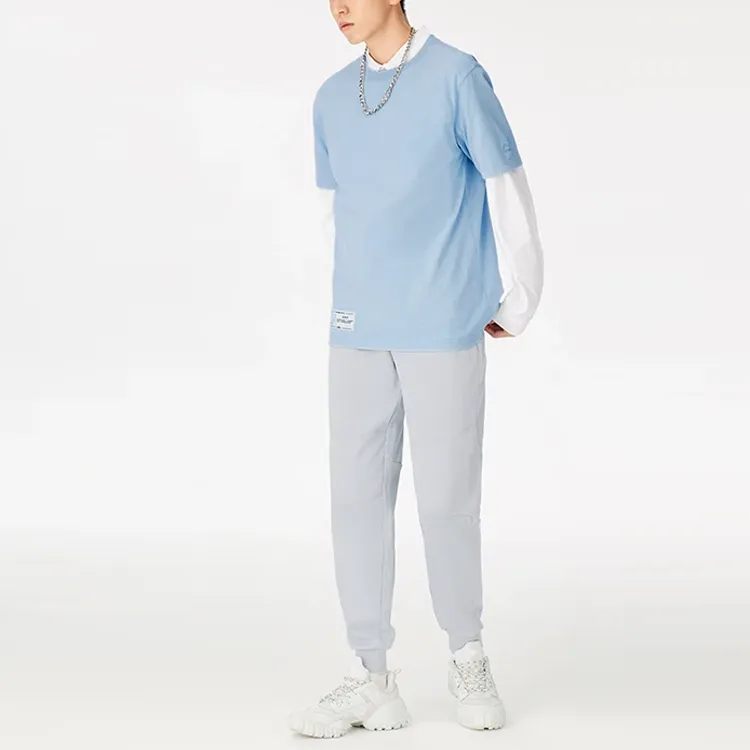 LiNing China Color Collection T Shirt Men's Mist Blue-2