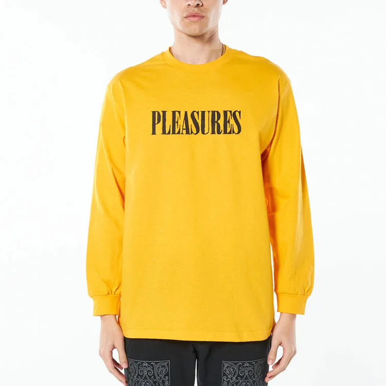 PLEASURES Tickle Logo Long-Sleeve Tee-1