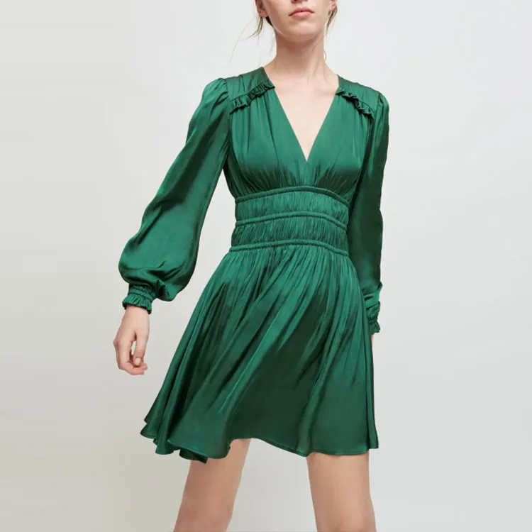 Maje Empire-line Satin Minidress-1