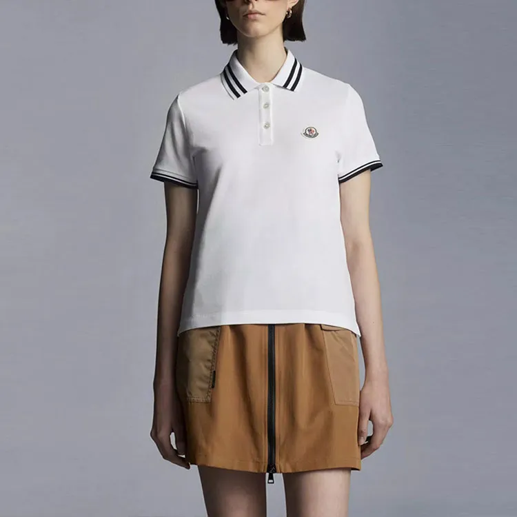 Moncler Polo Shirts Women's White-2
