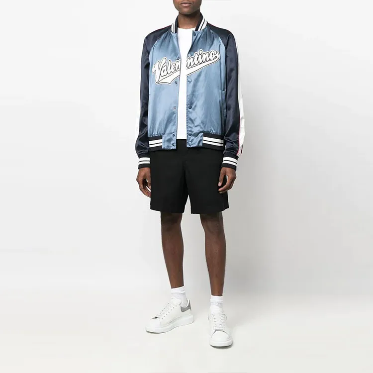 Valentino Bomber Jacket With Embroidered Patch-1