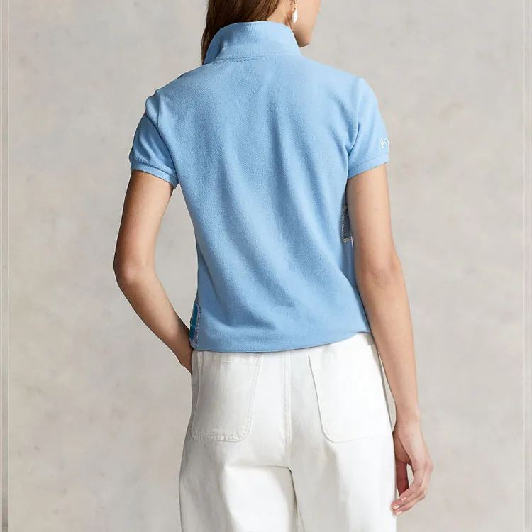 Polo Ralph Lauren SS22 Polo Shirt Women's Blue-3