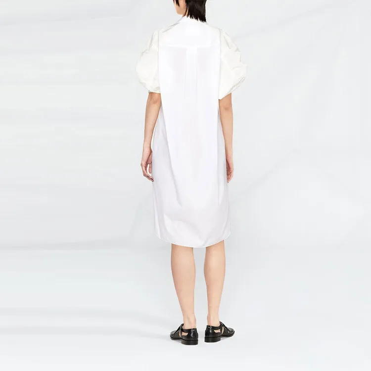 Sacai Puff-sleeve Poplin Minidress-2