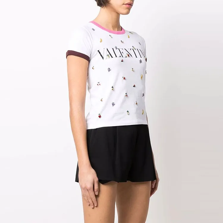 Valentino SS22 Regular T Shirt Women's White-3
